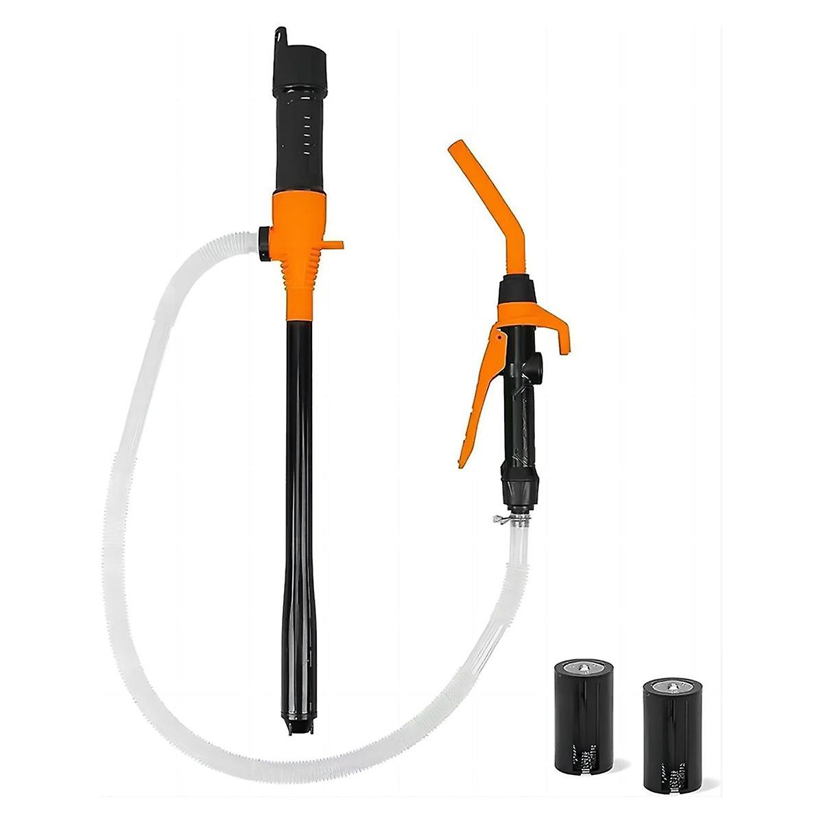 Portable Transfer Pump Battery Operated Electric Siphon Pump for Gas Fuel Transfer 3.5GPM Flow Oil Extractor
