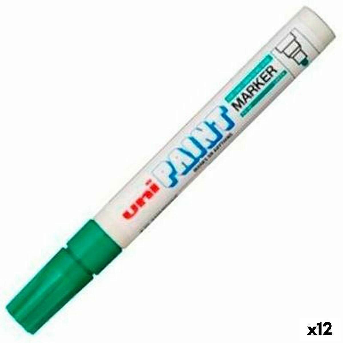 Permanentmarker Uni-Ball PX-20 Grün (12 Stück)