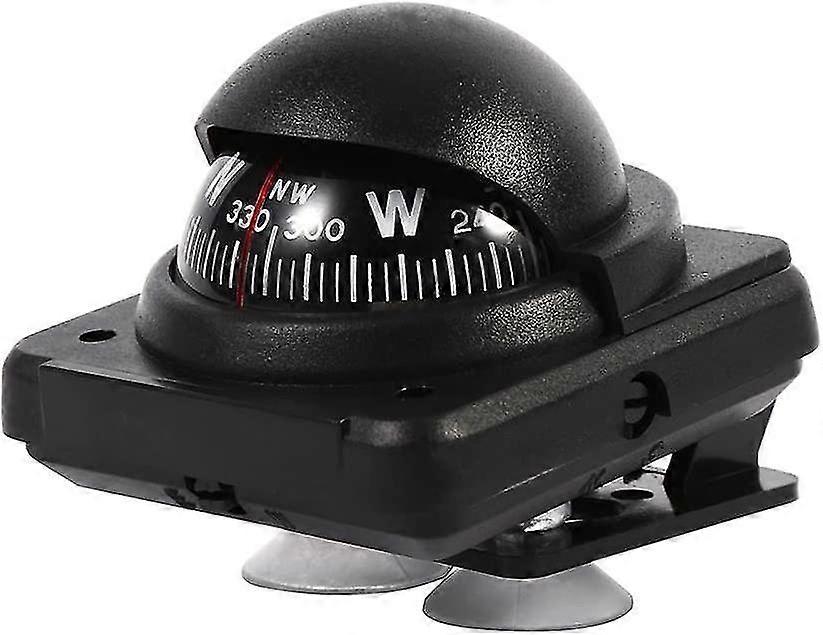 Portable Car Compass, Multi-function Outdoor Dash Compass Car Dashboard Compass Marine Navigation Co