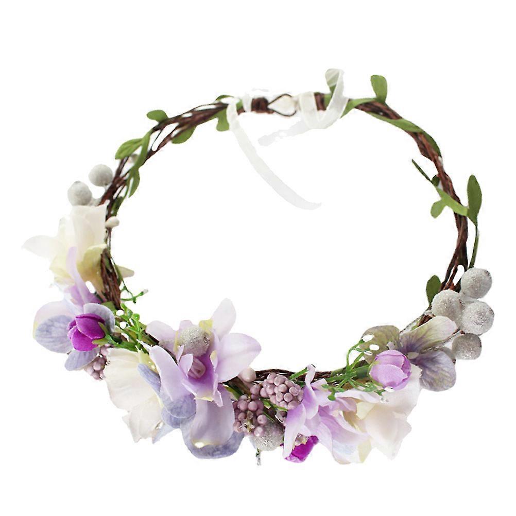 1PC Bohemia Style Girlande Stirnband Simulation Kranz Haar Strand Kranz