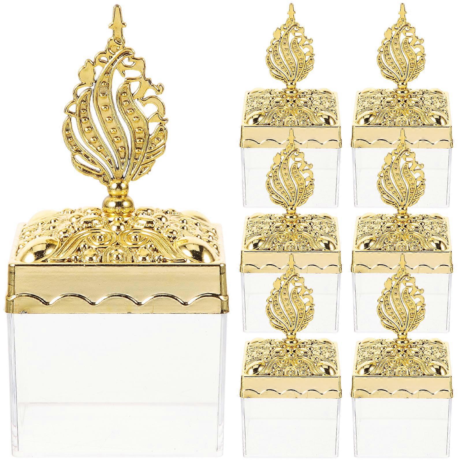 12pcs Candy Boxes Chocolate Plastic Boxes Wedding Candy Boxes Anniversary Favors Boxes