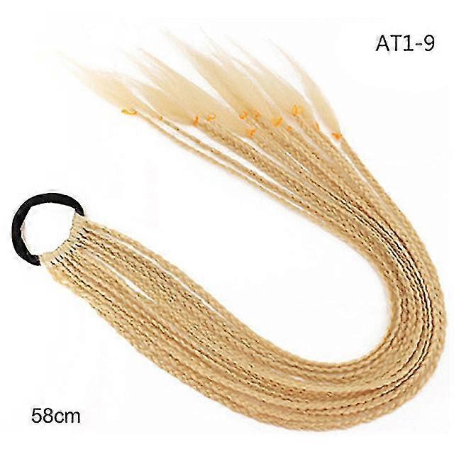 Jianghuo 60 Cm Gradiente de Cor de Cabelo Sujo Trançado Rabo de Cavalo 12 Pçs / Pacote Colorido Elástico Faixa de Cabelo Elástico Acessórios para o Cabelo Peruca Headband