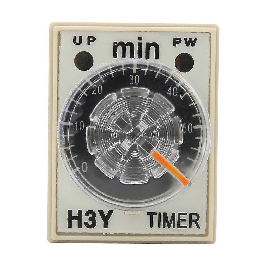H3Y-2 Delay Timer 8 Pin Timer Relay 0~60 Minutes Dial Type 5A for Multiple Purpose (220VAC )