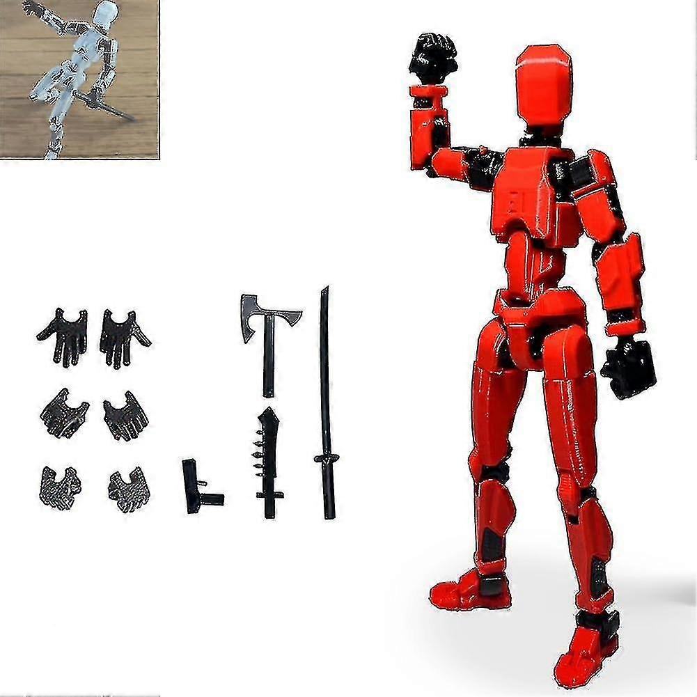 T13 Action Figure, Titan 13 Action Figure, Robot Action Figure, 3D Printed with Full Articulation for Stop Motion Animation 764