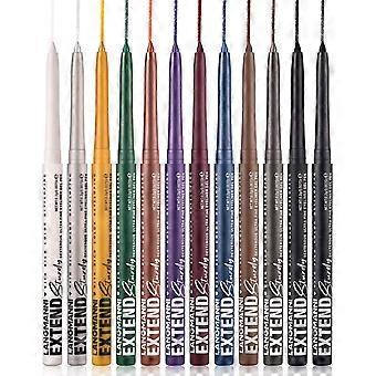Eyeliner Gel Pencil Flash Eyeshadow Long-lasting High Eyeliner Black Eyeliner Eyeshadow 0.2gx12