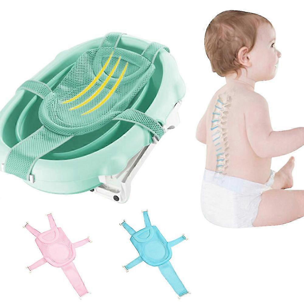 Baby Bath Support,Bathtub Support Net Adjustable Bath Tub Non-Slip Mesh Comfortable Bath Seat