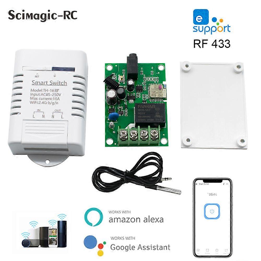AC85v~250V 110V 220V 230V 4CH Wireless Remote Control Switch Relay Output Radio RF Transmitter Receiver Applicance Garage Door