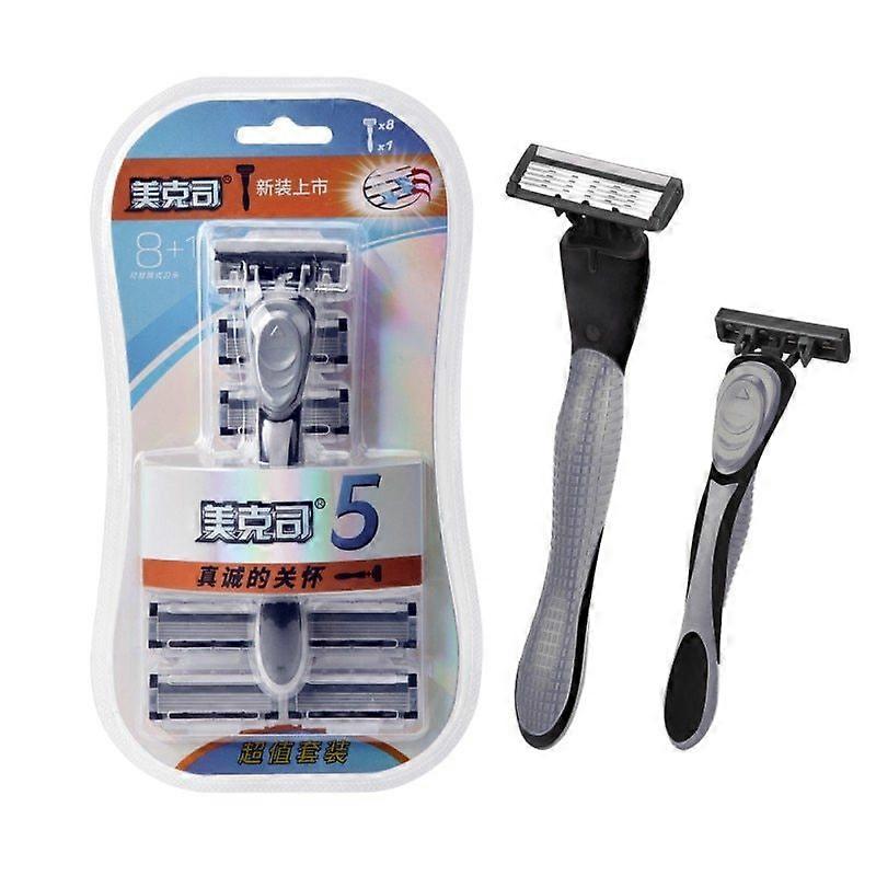 Shaver Brand New Design Men Razor Shaving Five Layer Shaver Reusable Razor Imported Blade grey  Fabric Shavers
