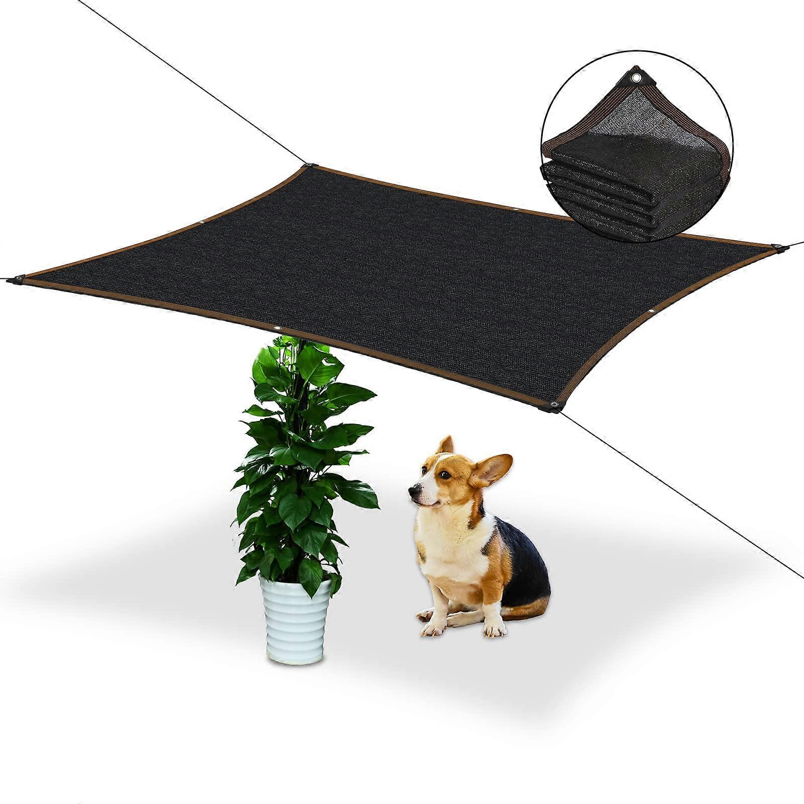 Garden Shade Cloth - for Plants Heat Protection, 96% Shading Vegetable Greenhouse Canopy with Grommets, Chicken Coop & Dog Kennel Cover, Outdoor Sun T