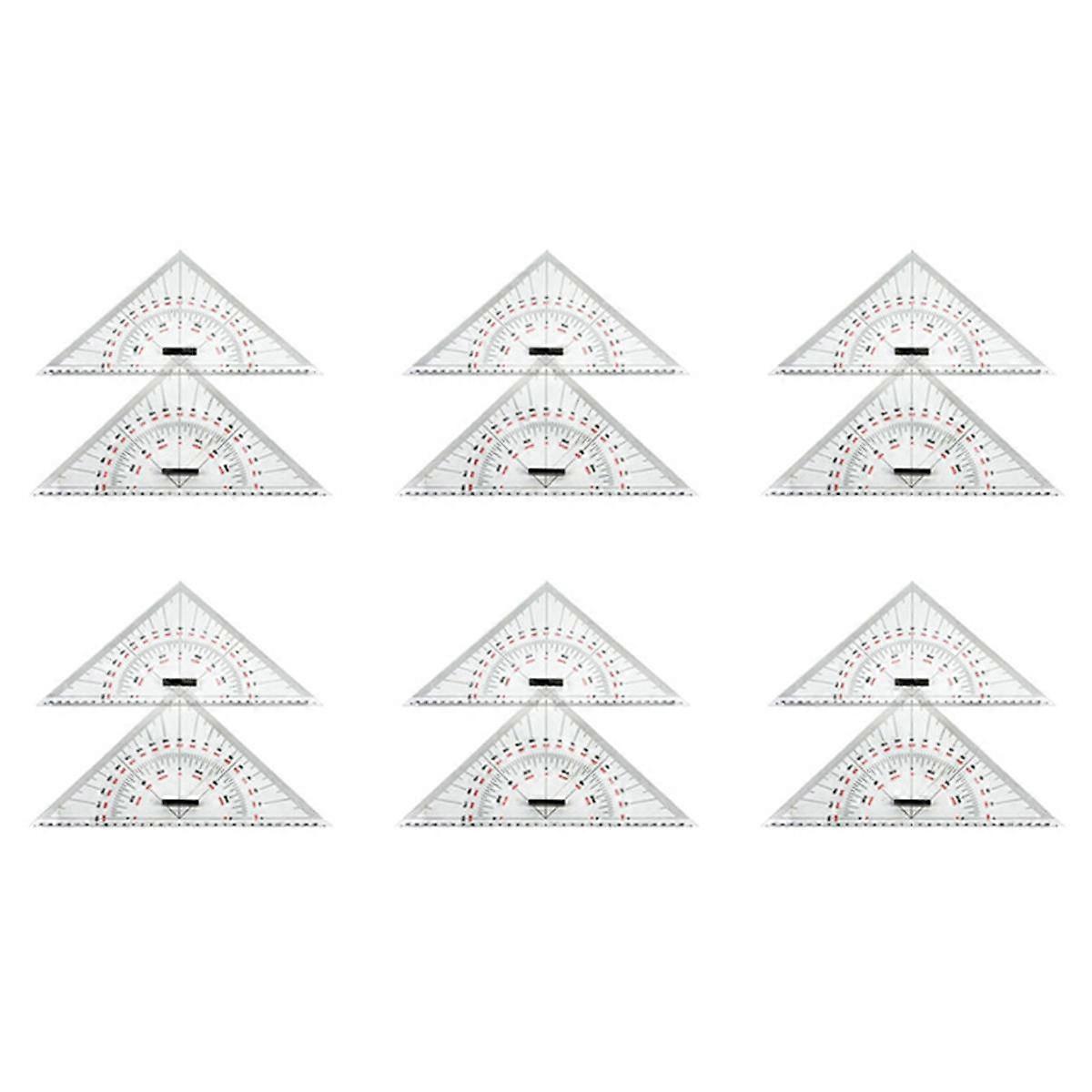 12X Chart Drawing Triangle Ruler for Ship Drawing 300mm Large-Scale Triangle Ruler