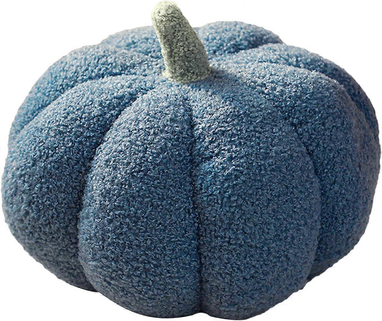 Plush Pumpkin Toy Fluffy Stuffed Pumpkin Throw Pillow Soft Thanksgiving Halloween Pumpkin Decorative Sofa Cushion Pumpkin Toys for Home Decoration Par