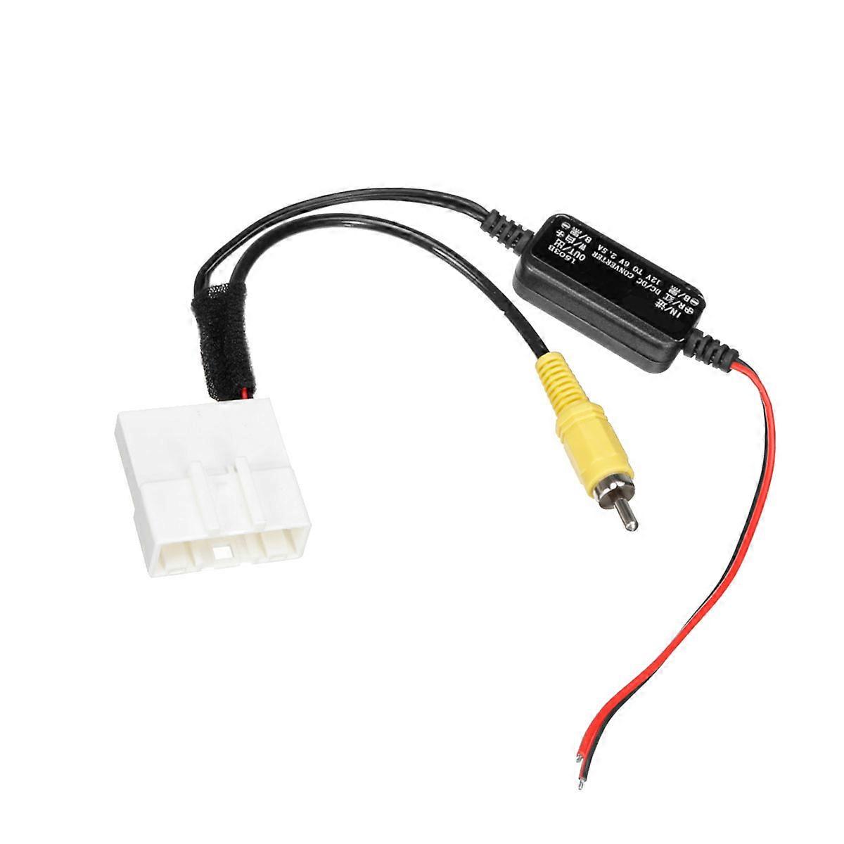 24 Pin Car Camera Adapter Connector Wire Reversing Camera to GPS Head Unit Cable for Kluger