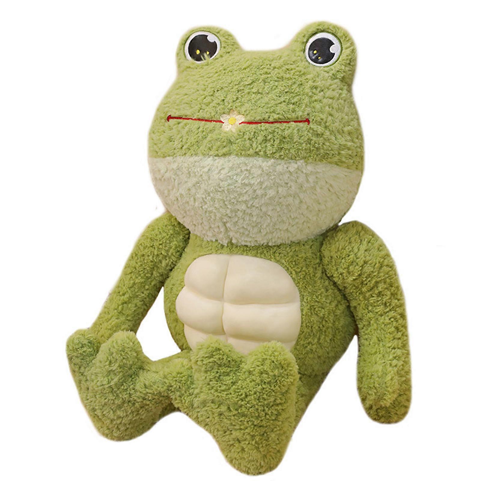 Kawaii Muscle Frog Plush Toys Realistic Stuffed Doll Soft Comfortable Skin-friendly Plush Toy for Kids Birthday Children\'s