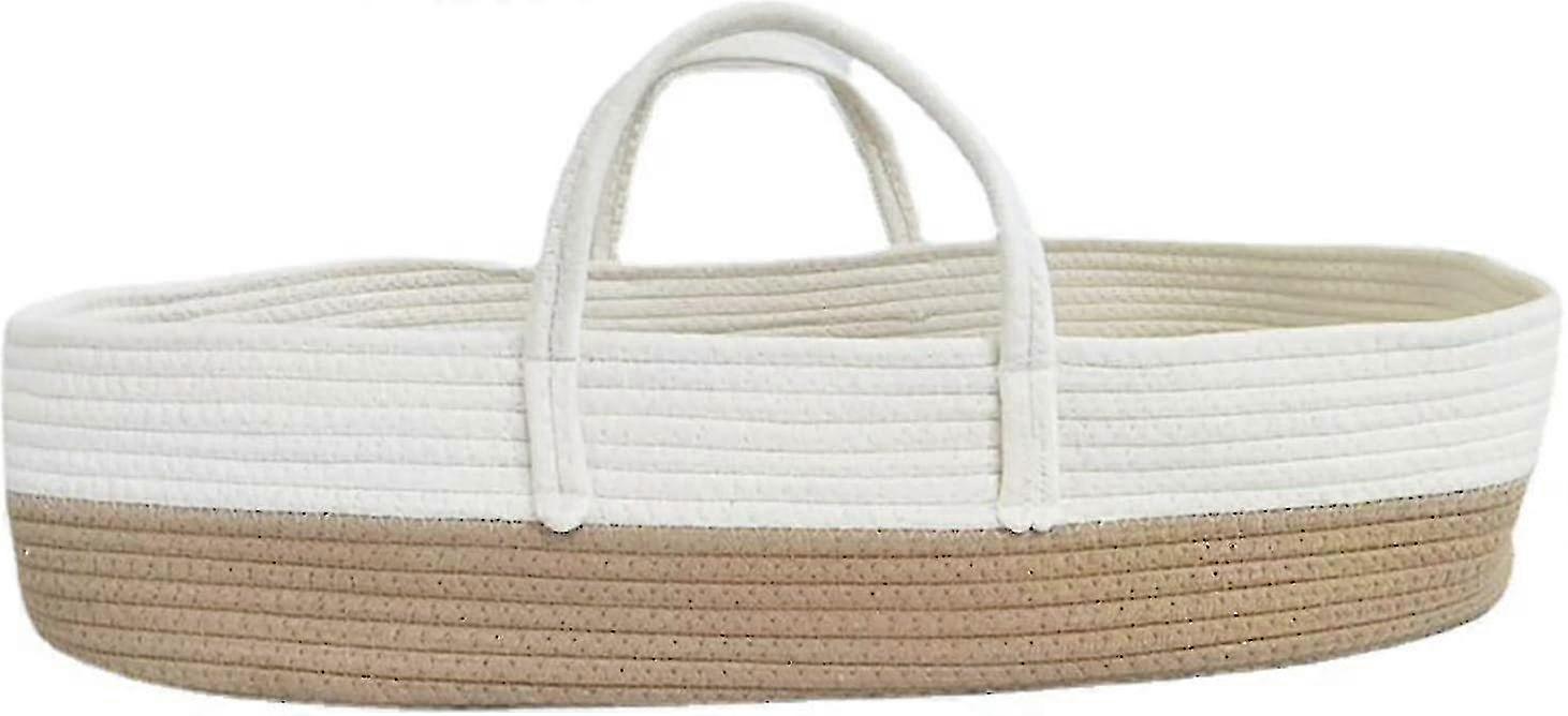 Baby Changing Basket With Handles Moses Basket,cotton Rope Changing Table Topper For Baby Changing Basket,photography Props,playpen