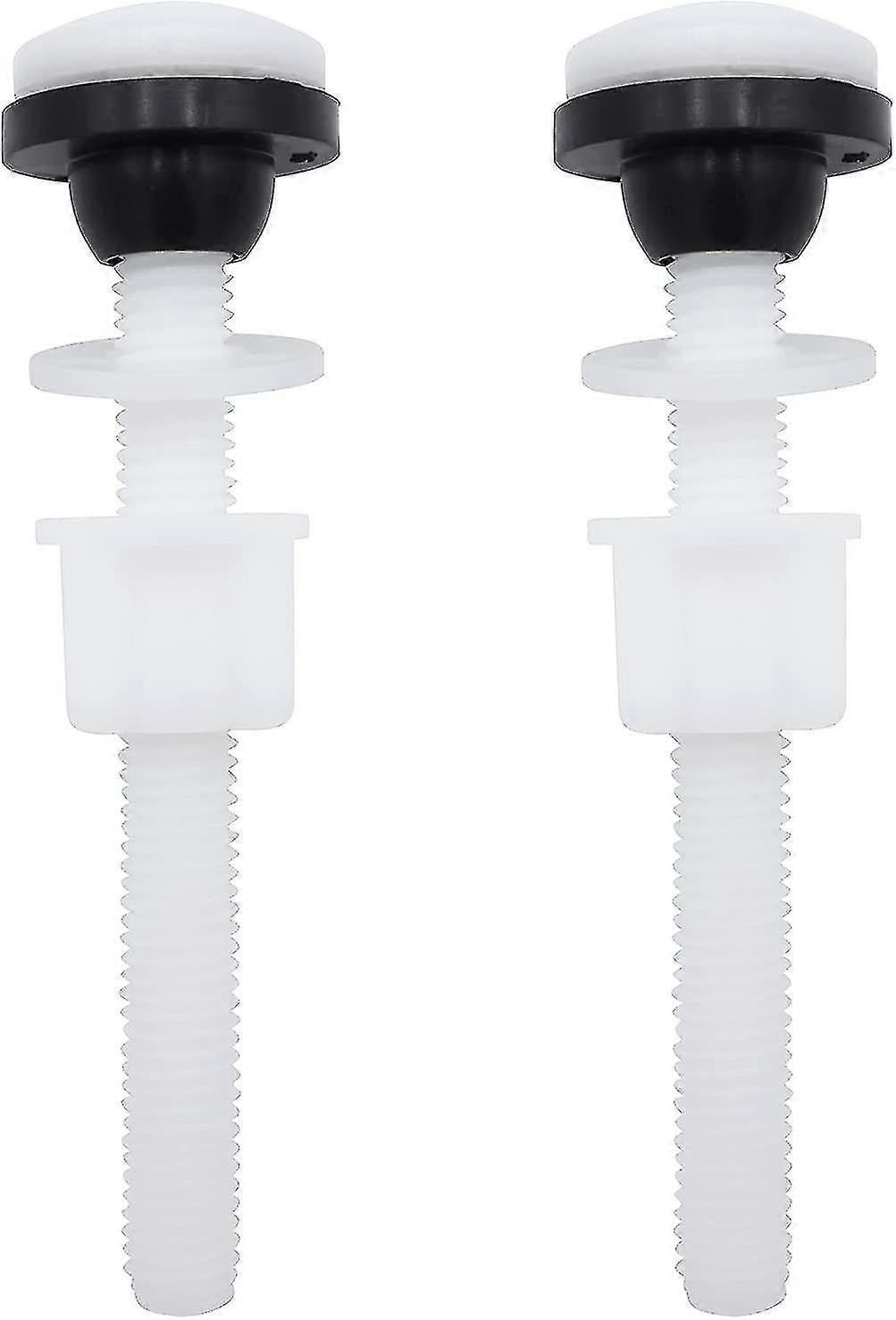 2 Pack Plastic Toilet Seat Hinges And Nuts With Washers