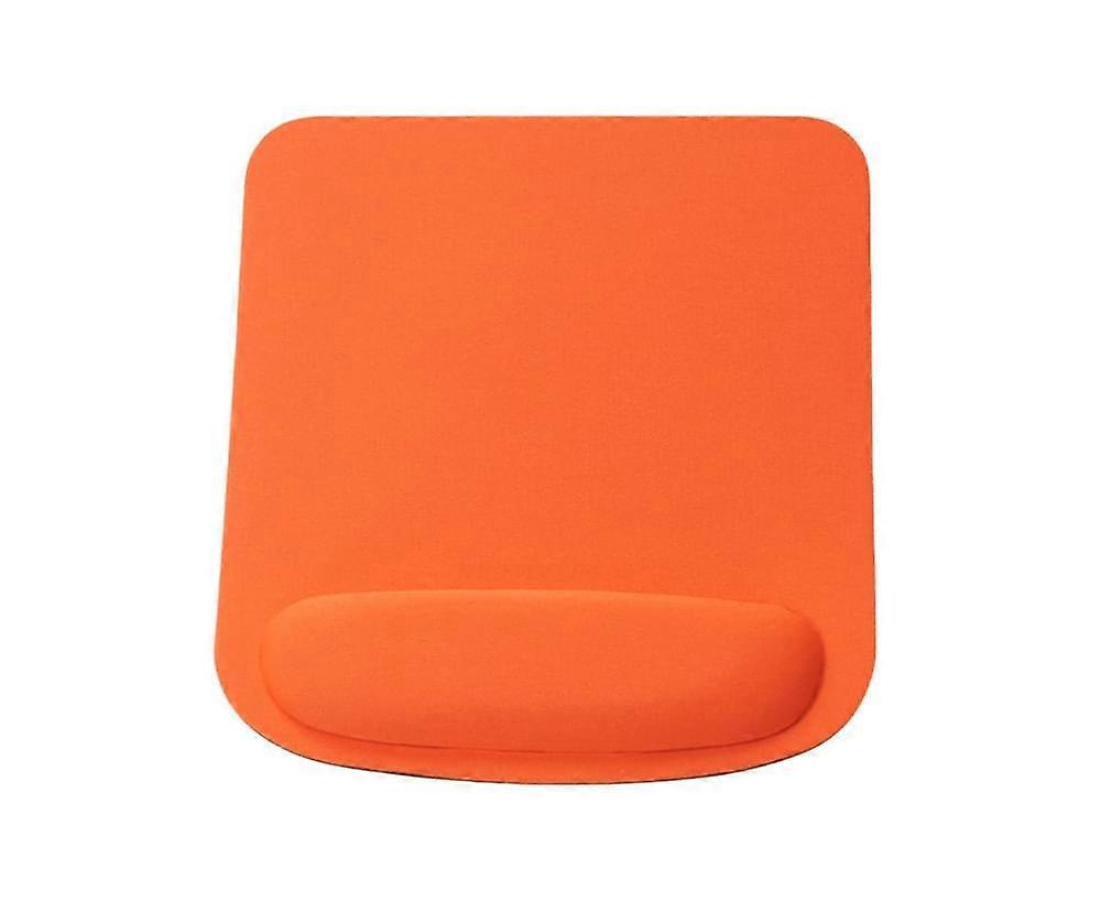 Anti-Slip Solid Color Square Soft Wrist Rest Design Mouse Pad PC Gaming Mousepad for Office - Orange