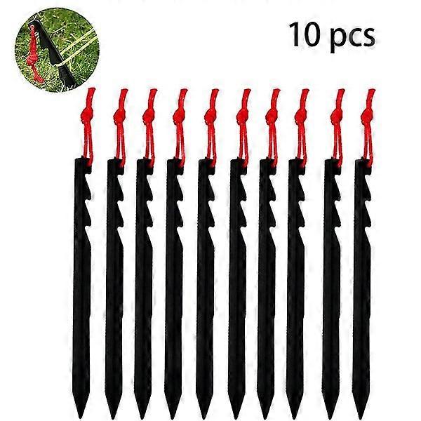 10-pack lette, kraftige aluminiumsteltstaver/pinner