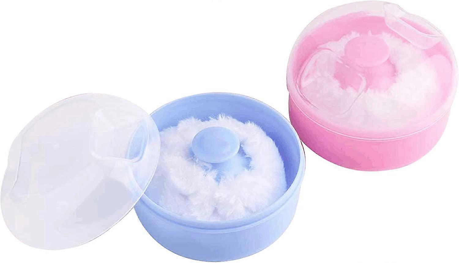 2pcs Kit de poudre cosmétique pour bébé avec éponge