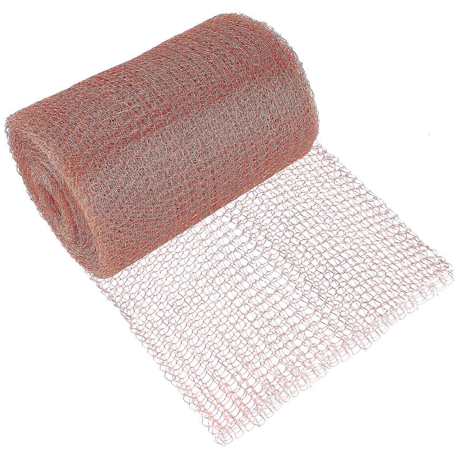 12M Copper Mesh Metal Stopper Mesh Copper Blocker Knitted Mesh Plant Protector Mesh for Home, Garden