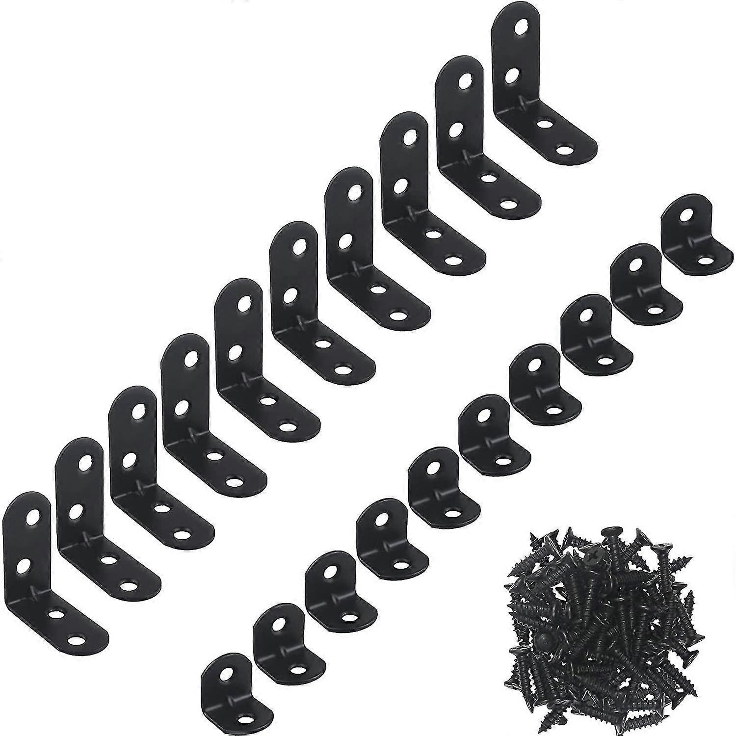 L Brackets,metal L Brackets,20pcs Angle Bracket With Screws,stainless Steel Angle Brackets For Furniture Fixation,angle