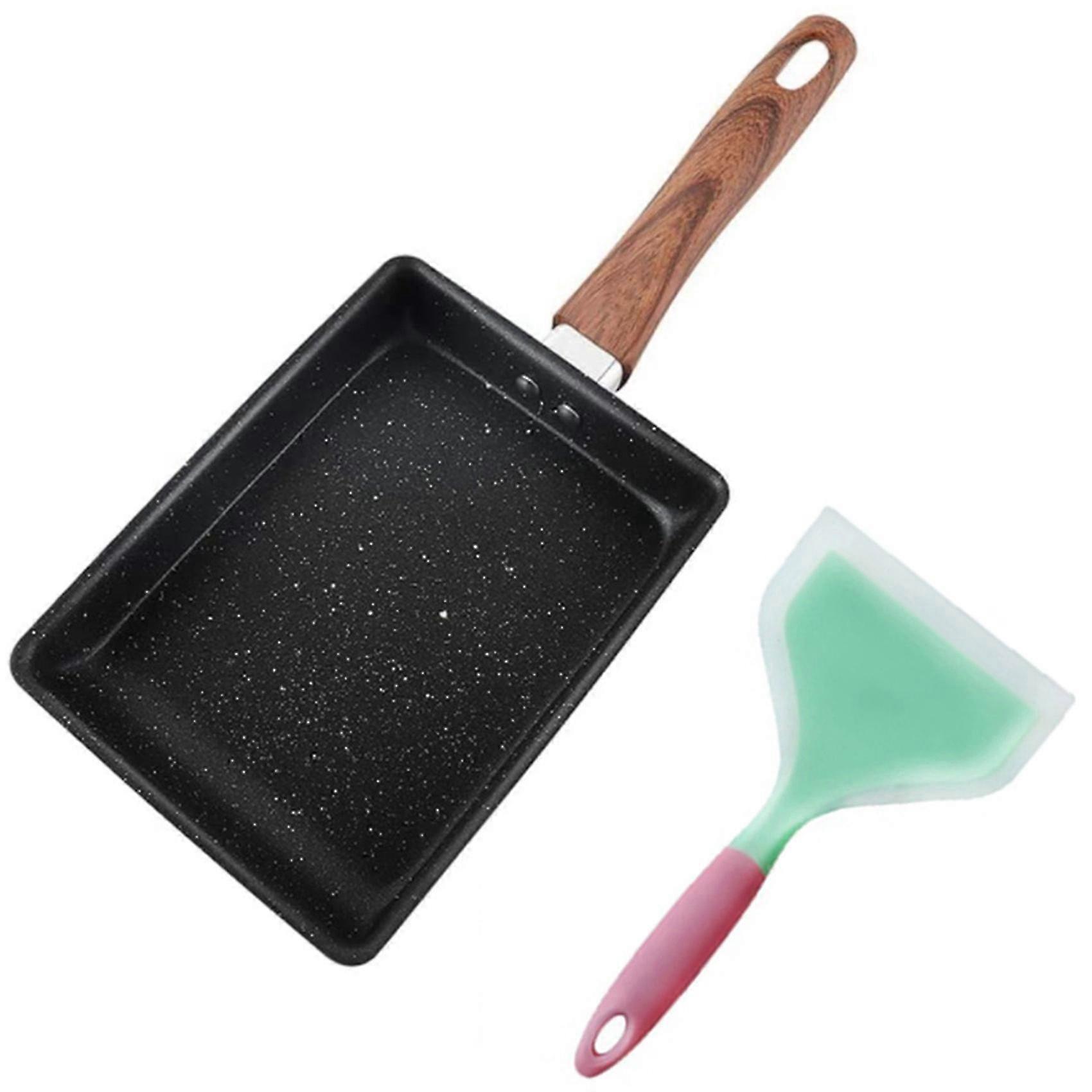 Omelette Pan,non-stick Japanese Tamagoyaki Pan With Handle Black
