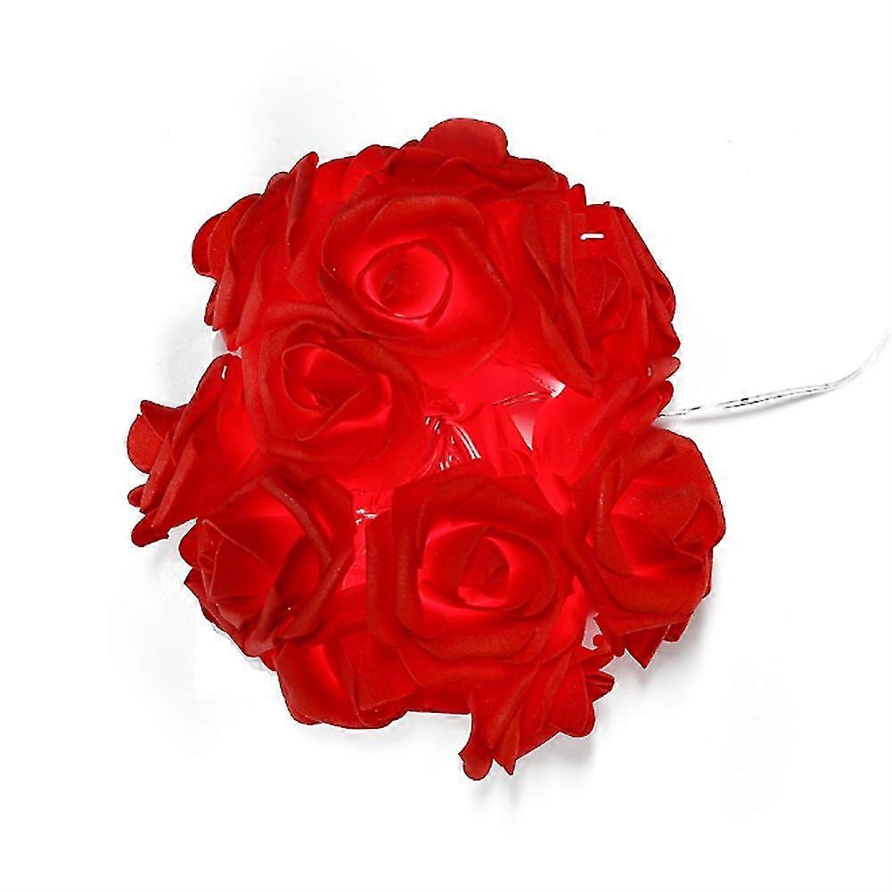 Valentine's Day Flower String Light, Flower Light, Battery Powered With 8 Modes,remote Control And