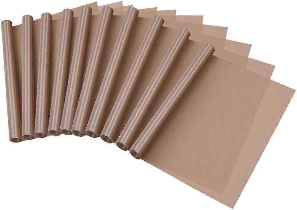 Pack of 10 Teflon Heat Press Transfer Sheets - Non-Stick - 30 x 40 cm