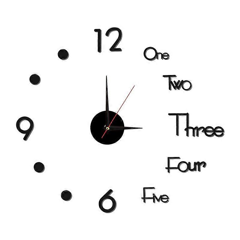 3D DIY Luminous Wall Clock Modern Design