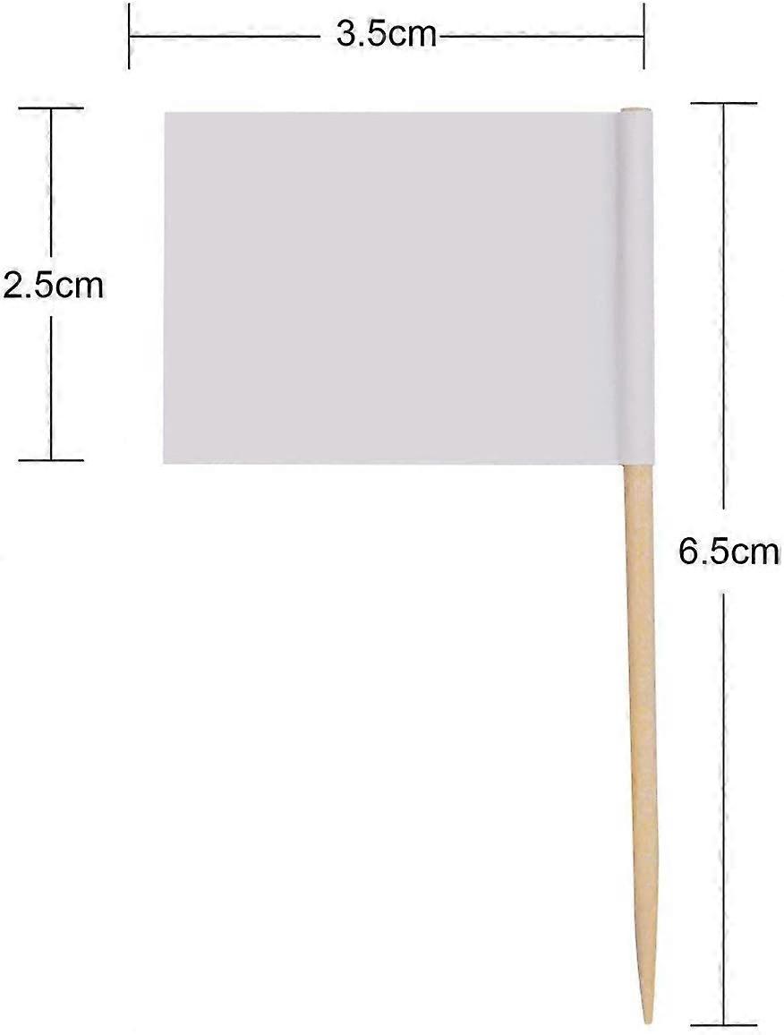Solid Black Toothpick Flags, Writable Mini Toothpick Flags,Toothpicks