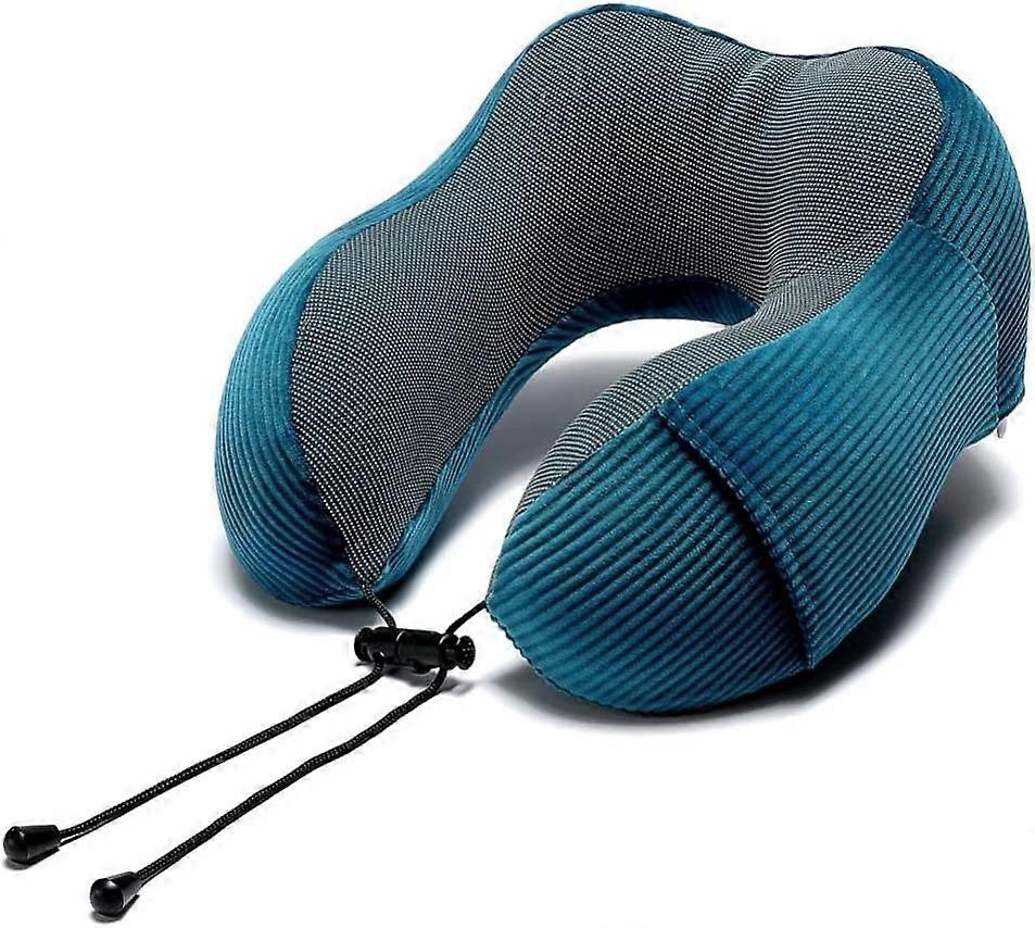 Travel Neck Pillow,Portable U-Shaped-Navy Blue