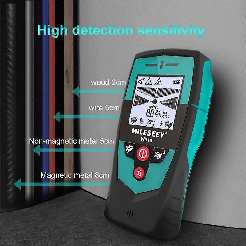 Multifunction Wall Detector with Large Area Sensor Metal Detector Handheld Stud Finder Wall Scanner Wire Detector