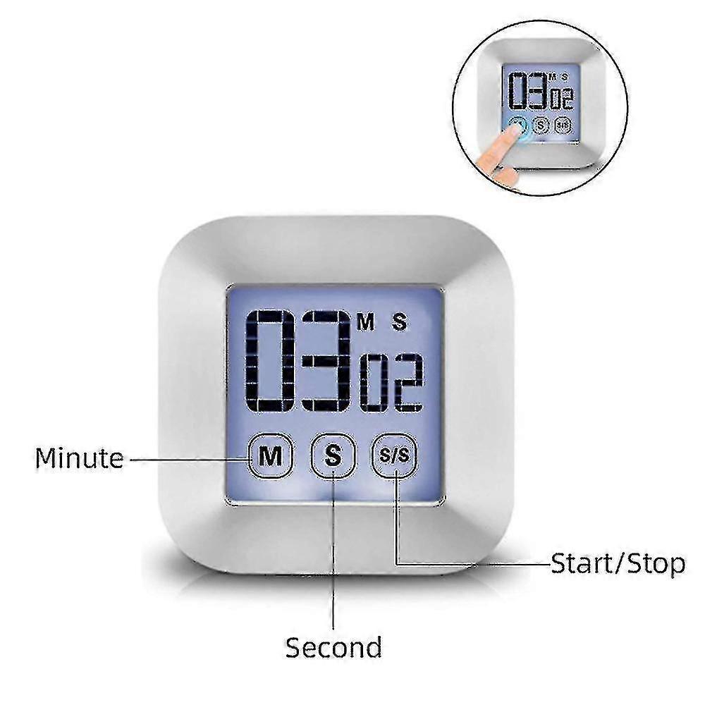 Kitchen Timer, Digital Kitchen Cooking Timer Magnetic With Led Display