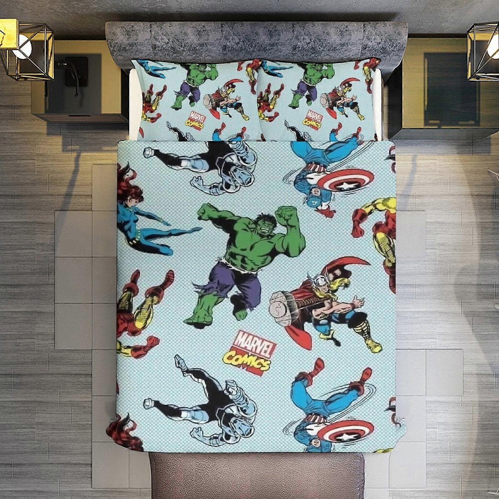 v3105  Bed Sheets Bedding 3 Piece Bedding Set,Spider-Man Comforter Set for Kids Boys Teen Men Tween 3D Lightweight Microfiber Bedding Sets (1 Duvet Co