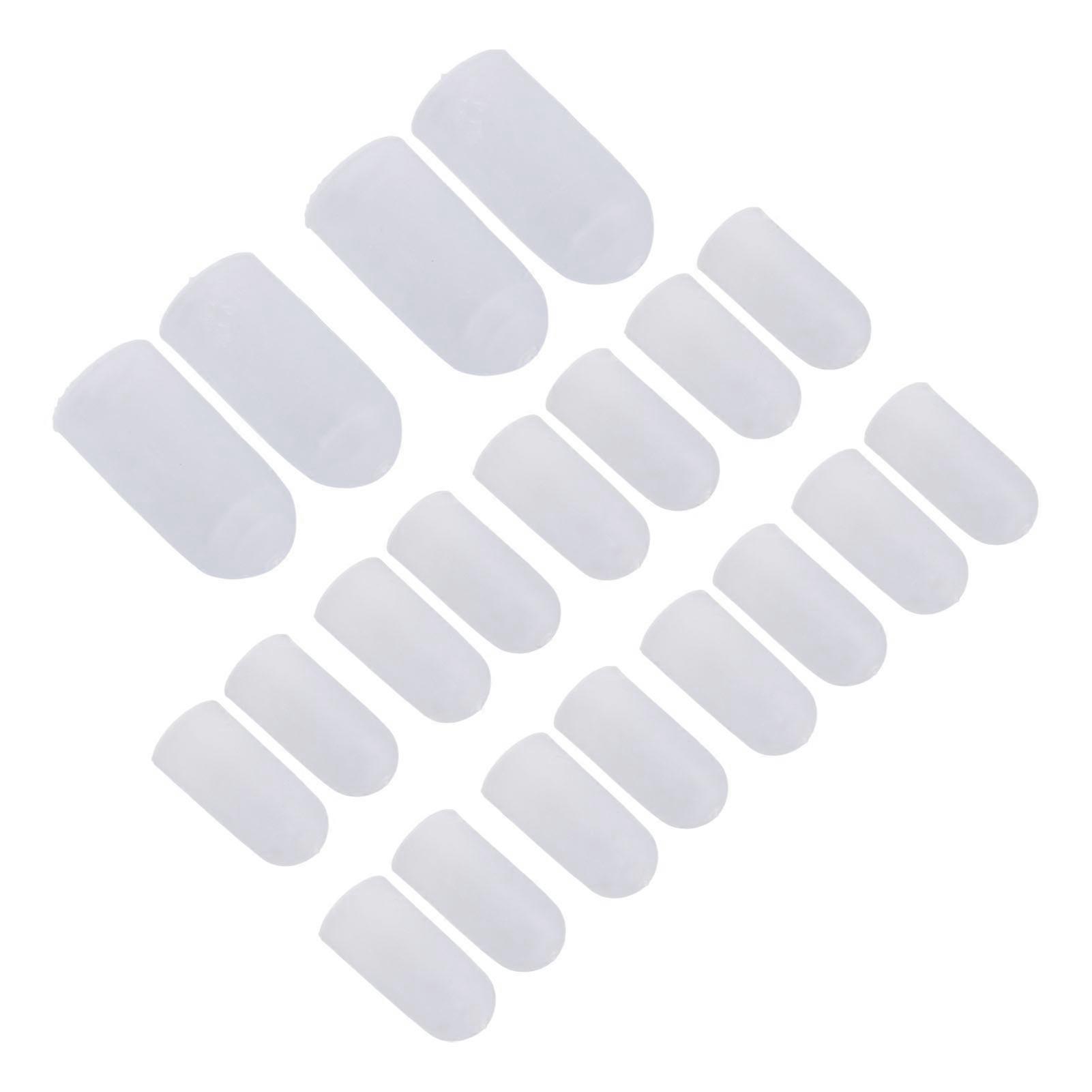 10 Pairs Toes Protector Soft Silicone Prevent Friction Different Size Toes Protective Guards