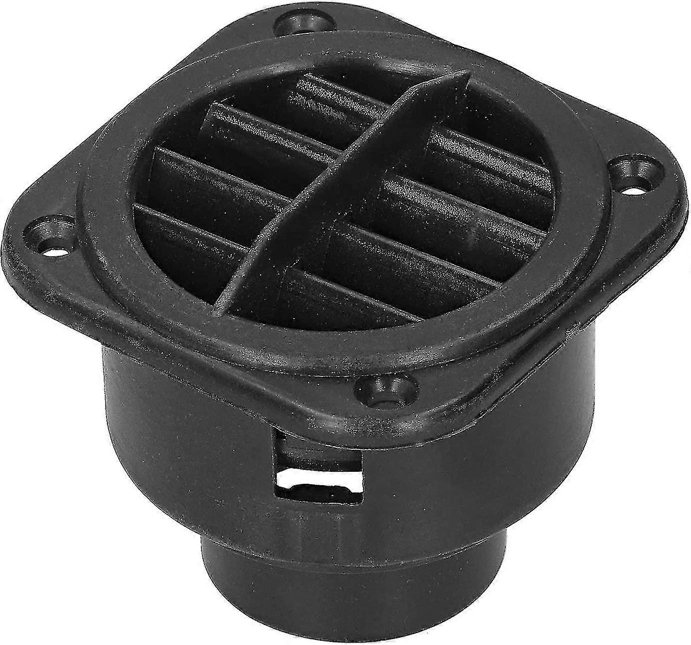 Exhaust Port Car Parking Heater Air Conditioning Steering Head Square Auto Parts (black)(1pcs )