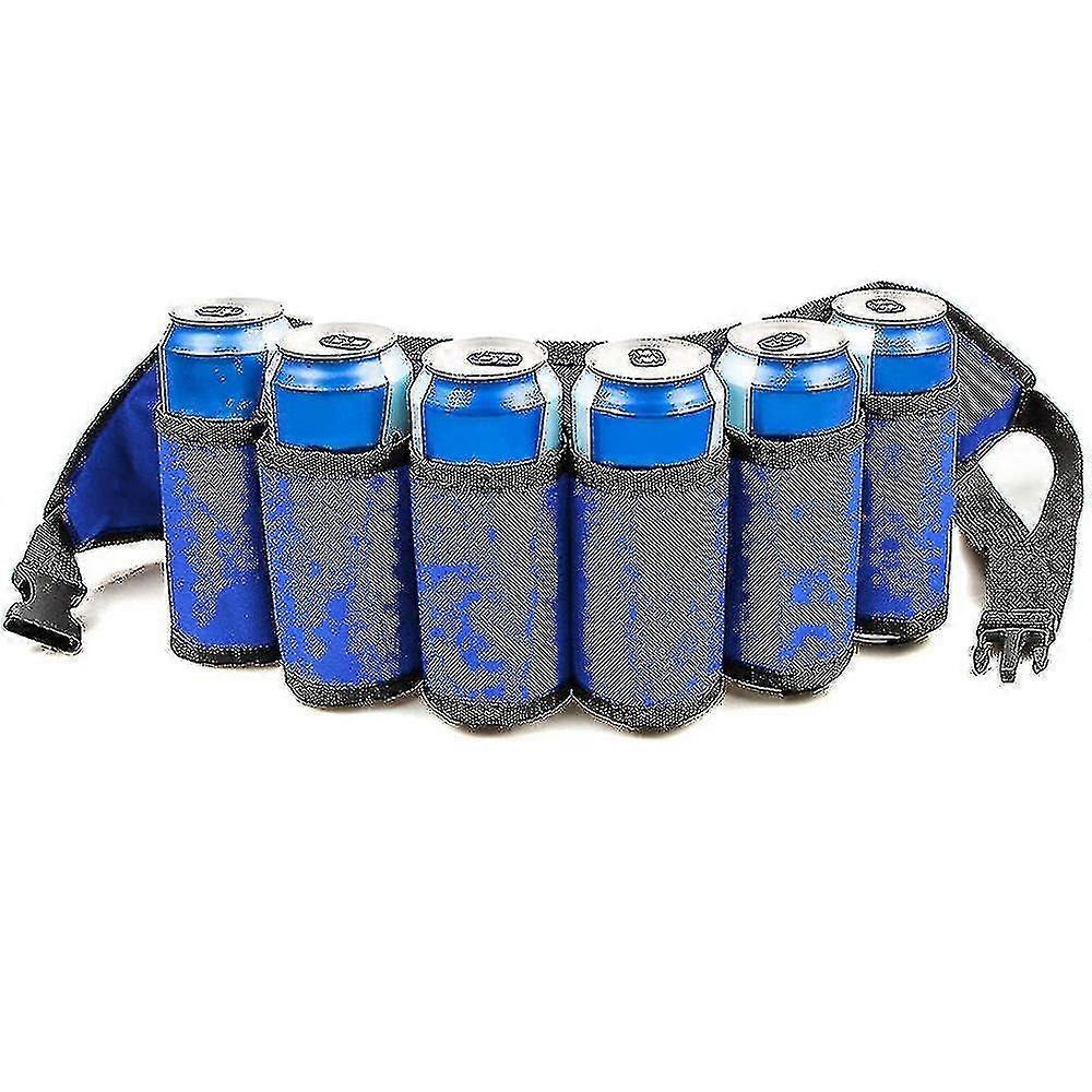 Beer Belt - Tough Insulated Holder - Adjustable Waist Strap With Buckle - Hidden Zipper Pocket, 3 Colors To Choose From - Fun