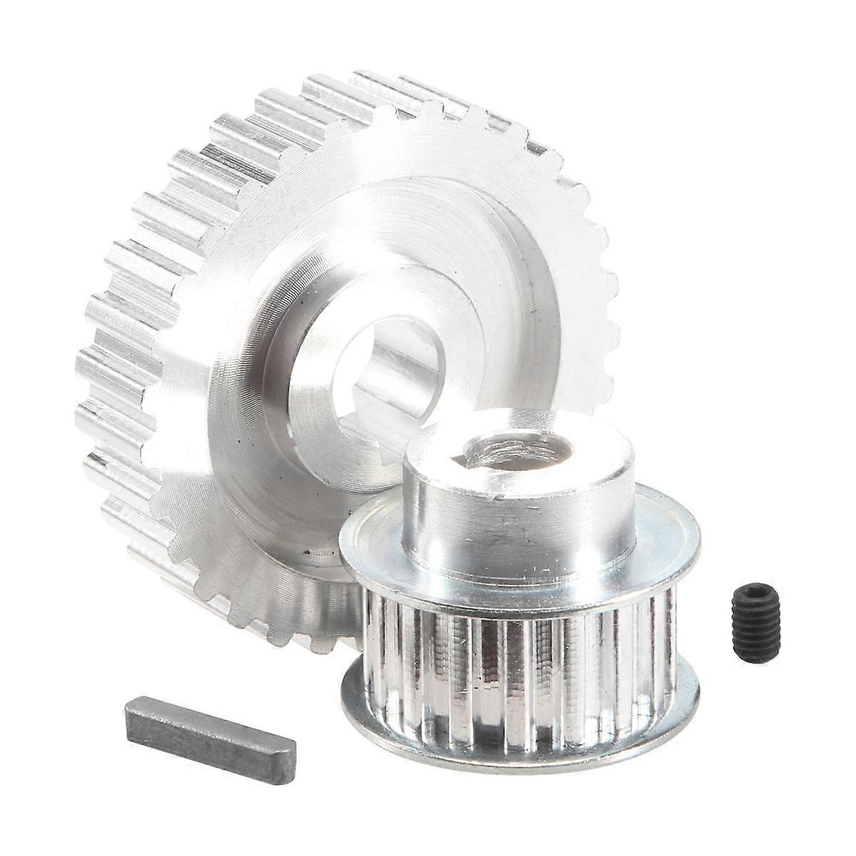 2Pcs Metal Synchronous Pulley Gear Motor Belt Gear Drive Wheel Gear S Cj0618 Mini Lathe Gears , Met