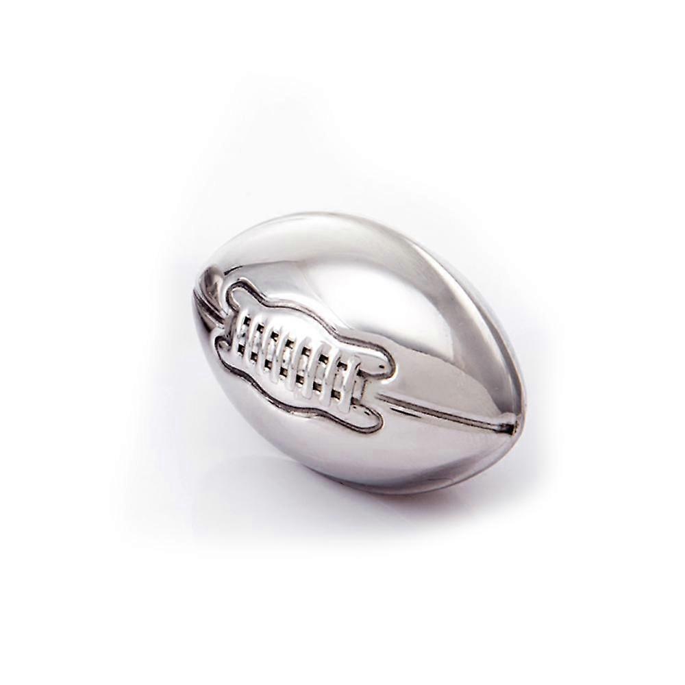 Stainless Steel Footballs Set of 4 in a Luxury Box. Reusable Stone Ice Cubes Beer Wine Chillers