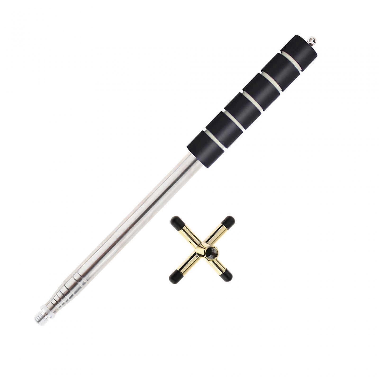 Retractable Pool Bridge Cue Stick Removable for Pool Table Beginners Playing Cross Head