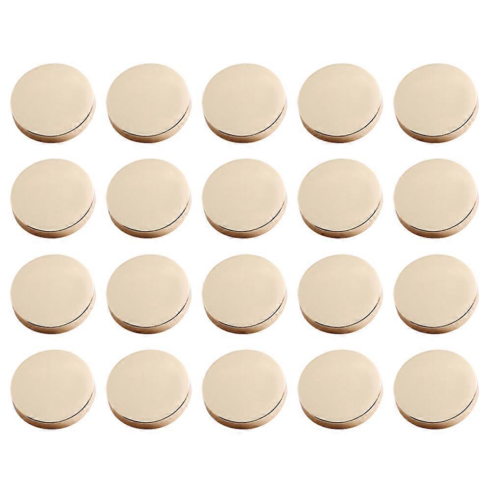 30pcs Metal Coat Buttons Coat Flat Buttons Coat Sewing Buttons Costume Decorative Buttons (Golden 18mm)