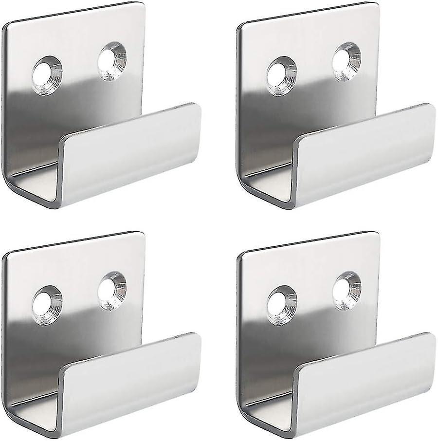 Stainless Steel Picture Rail Hooks Picture Hanging Mirror Clips Mirror Fixings Hanging Kits (15mm Inside Width)
