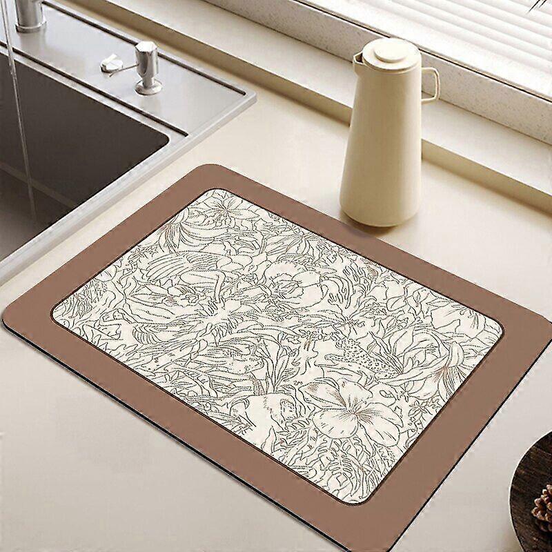 Drain Pad Dish Drying Mat Kitchen Tableware Drainer Mats Dinnerware Placemat