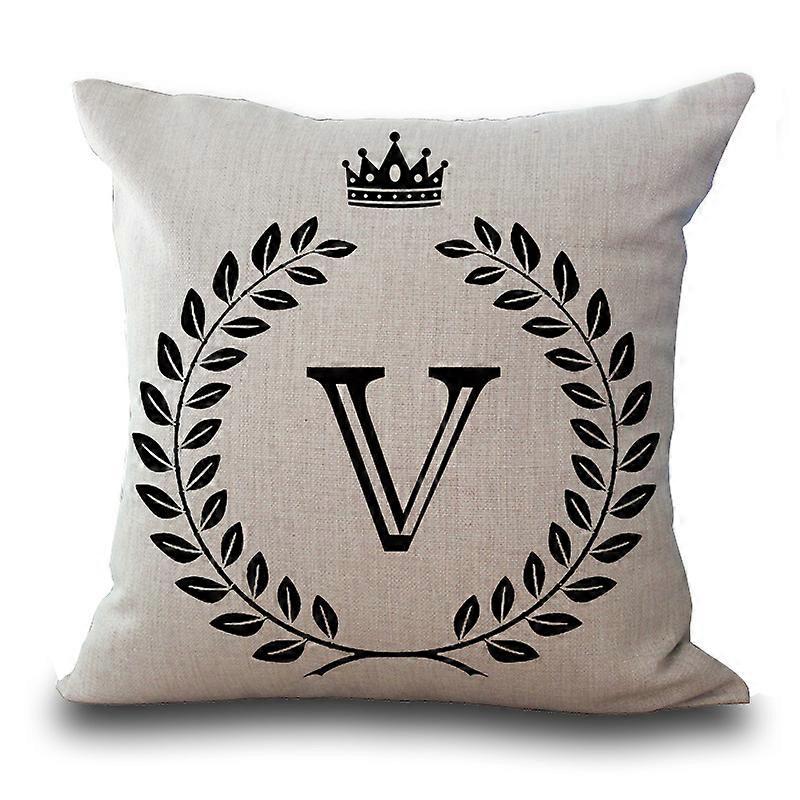 Kuddfodral Heminredning Mode Engelska bokstäver Tryck, V
