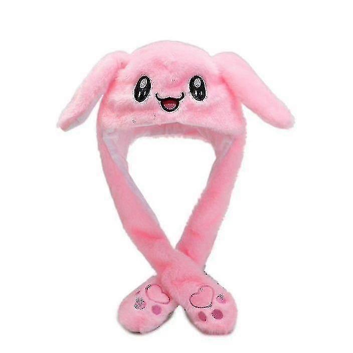 Pikachu Hat Rabbit Ear Moving Jumping Hat Funny Bunny Plush Hat Cap