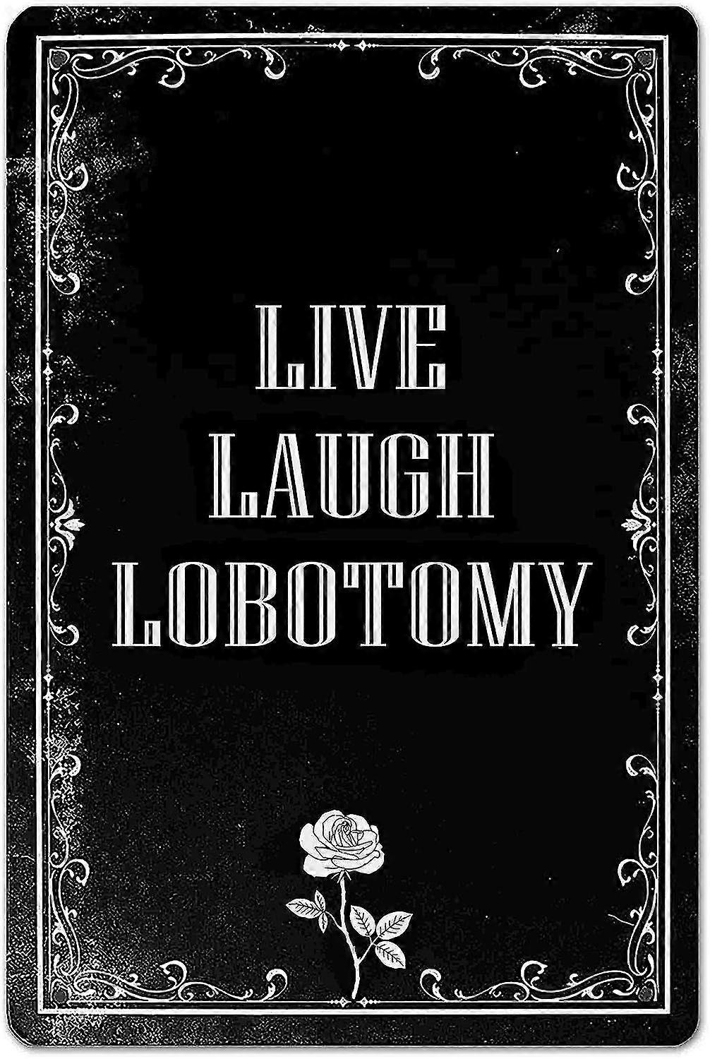 مضحك الفكاهة المظلمة لا التماس علامة القوطية ديكور الغرفة للمنزل ، غرفة نوم ، مطبخ ، منزل 8x12 بوصة أو