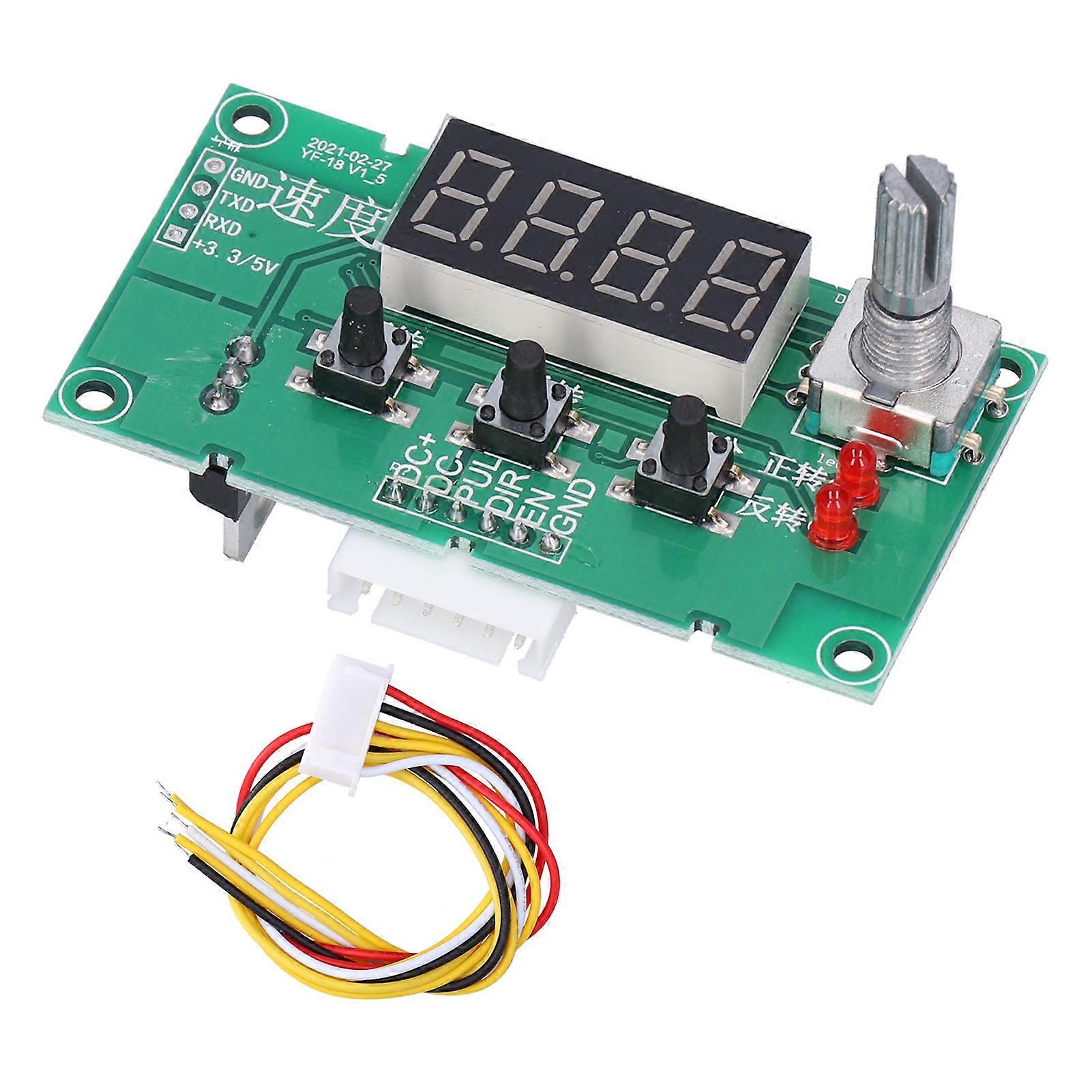 Stepper Motor Driver Board Stable Speed Controller Module with Digital Display DC8-24V