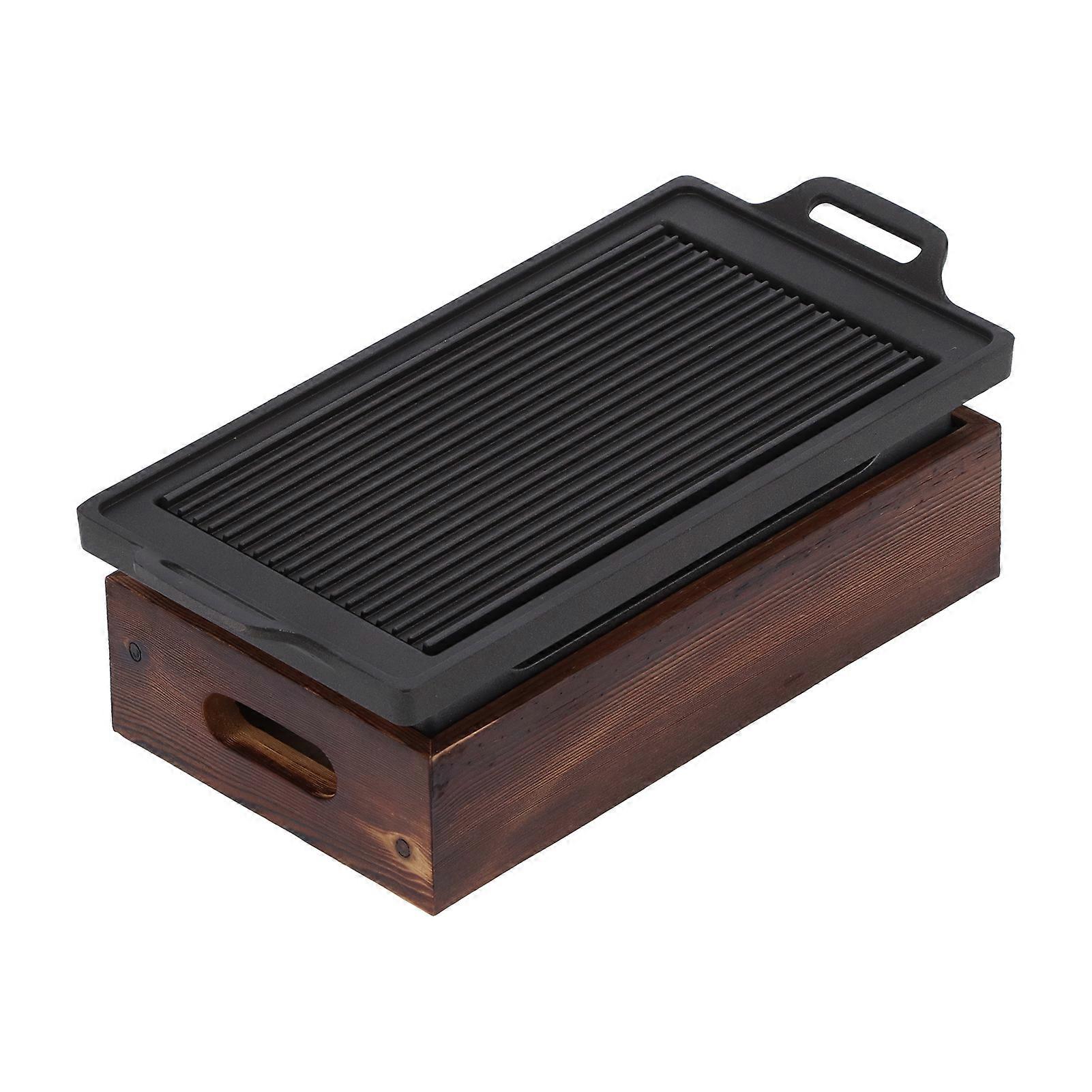 Smokeless Non-Stick BBQ Grill Pan - Multi-Function Barbecue Baking Tray