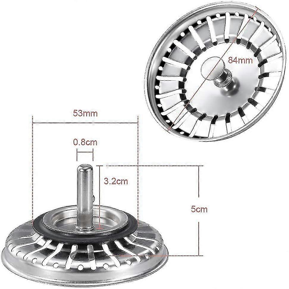 Stainless Steel Kitchen Sink Strainer, Drainage Strainer, Kitchen Sink Stopper