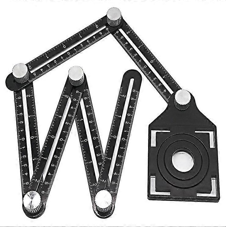 Aluminum Alloy Six-sided Ruler-measuring Instrument Template Angle Tool