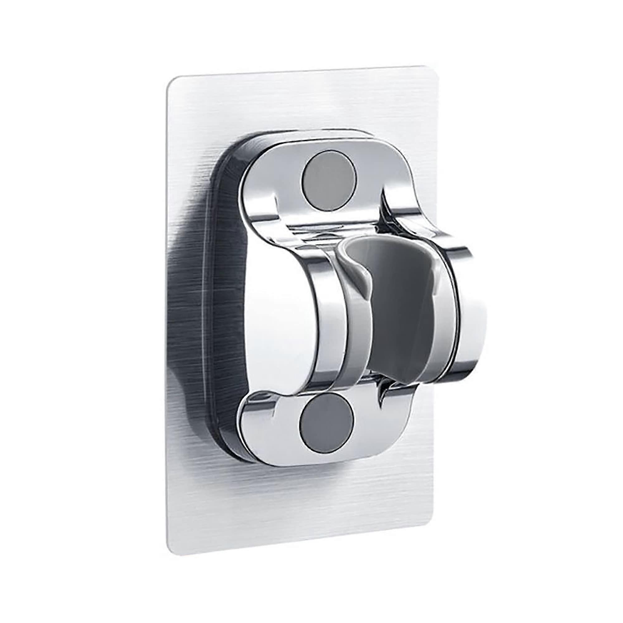 Adjustable Angle Shower Head Holder 12cm Strong Adhesive Oversized Panel